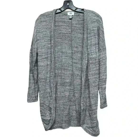 Old Navy Women's Size 14 Heather Gray Open-Front Cardigan Sweater Long Sleeve - Picture 1 of 4